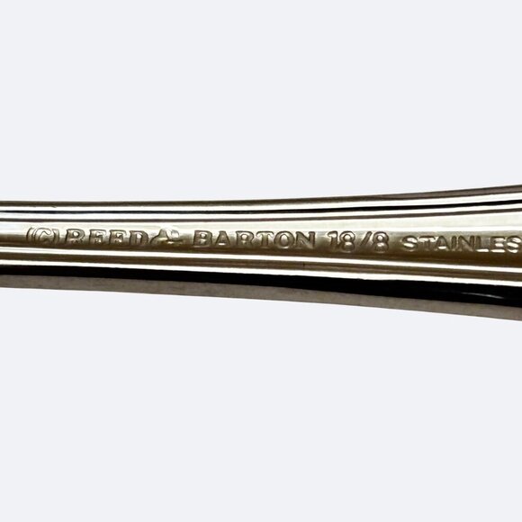 Reed & Barton Roseland Butter Knife Spreader Stainless Steel Rose Flower Korea 7 - Picture 4 of 5